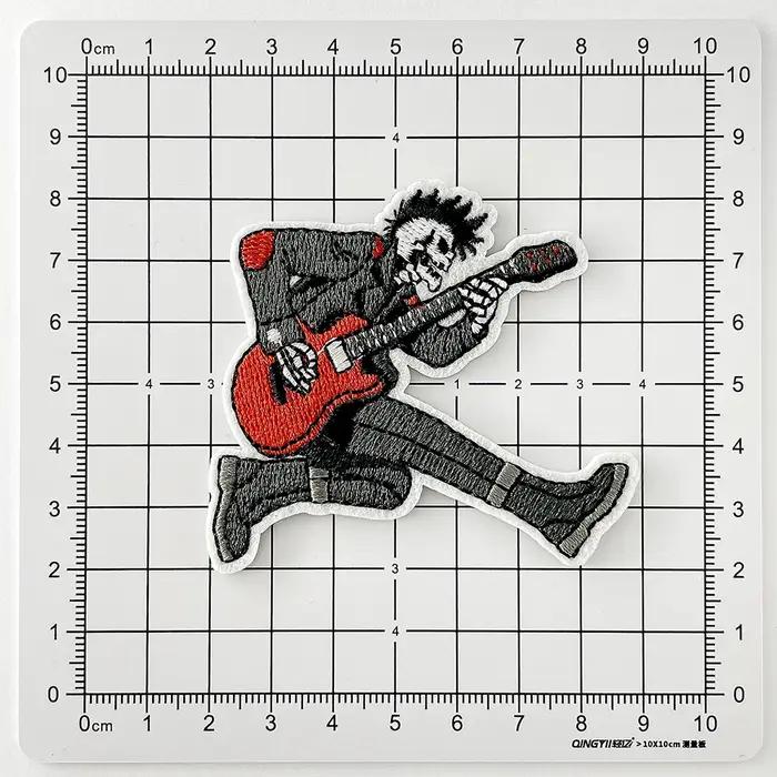 Patchs rock punk et badges hippies en tissu non tissé brodés facilement applicables pour vêtements et accessoires occasions spéciales