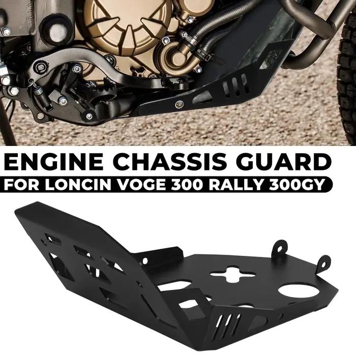 RALLY300 Protection de moteur de moto pour Loncin VOGE 300 Rally 300 GY châssis sous garde plaque antidérapante protecteur de ventre