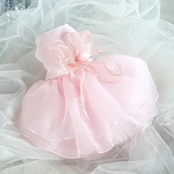 Robe de Mariée Blanche pour Petits Chiens
