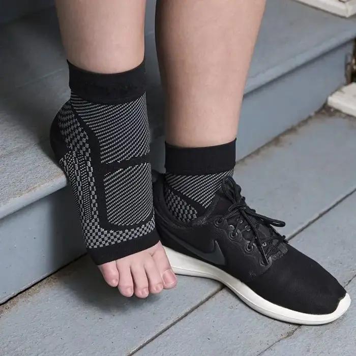 Paire de manchons de compression cheville sport chasse - soutien tendon d'Achille et fasciite plantaire