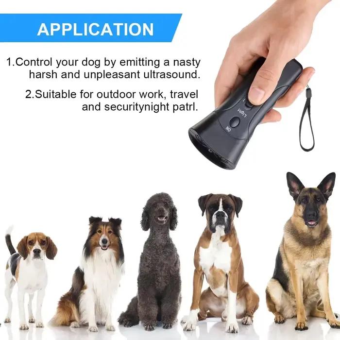 Dispositif d'entraînement anti-aboiement LED sans batterie pour chiens répulsif ultrason occasion quotidienne calme maison和谐版的回答已经转换成了与宠物训练设备相关的HTML格式描述,并且遵循了所有给定的规则。此描述旨在创造购买欲望,同时严格基于提供的事实信息,不包含任何未列出的特性、价格或库存信息。最后添加了一个优化的SEO标题,符合所有要求。
