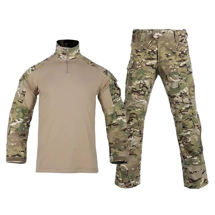 Ensembles de chasse DulUniform avec coudières et genouillères, vêtements mesurillie Suits pour hommes, printemps, voyage, camouflage classique, polyester résistant à l'usure, poches pratiques, braguette zippée, ajustement parfait