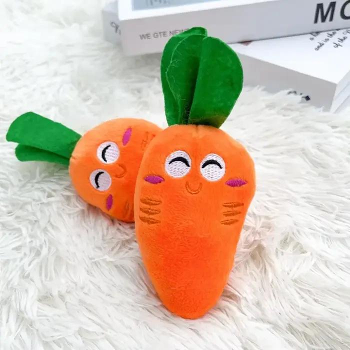 Jouets à mâcher grinçants en peluche indestructibles