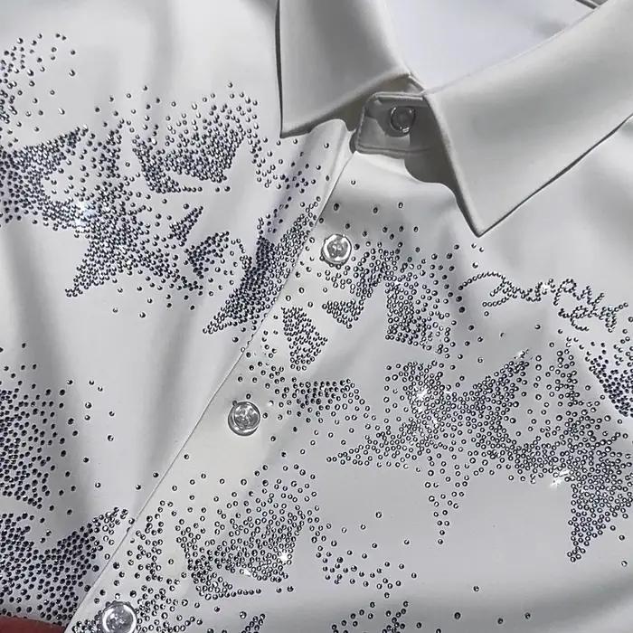 Chemise à fleurs de Style coréen pour hommes, polyvalente, de qualité supérieure, à la mode, imprimé