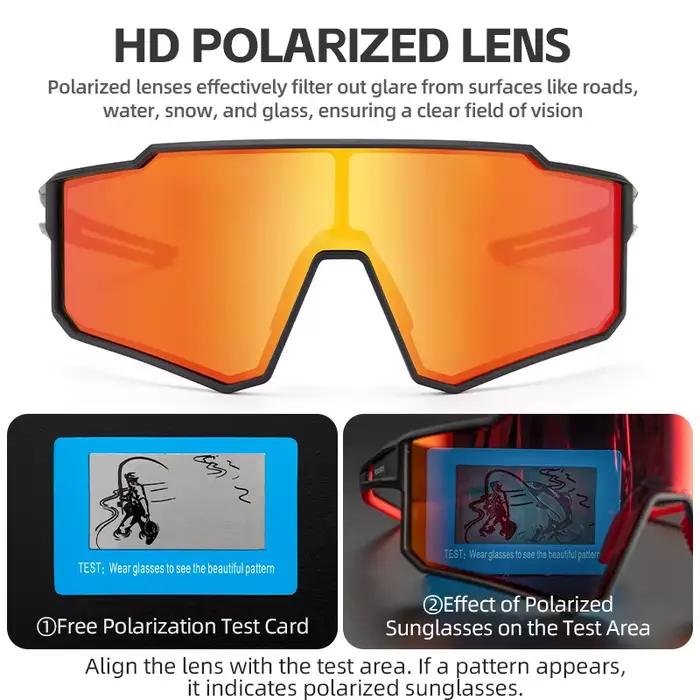 Lunettes de vélo ROCKBROS polarisées photochromiques, protection UV400, lunettes de vélo, lunettes d