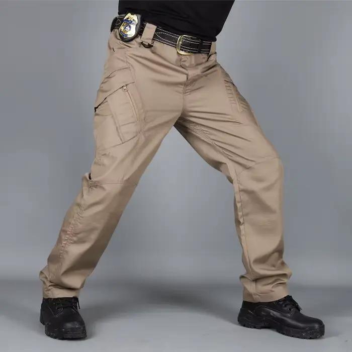Pantalon tactique chasse camouflage SWAT imperméable multi-poches cargo outdoor 2024