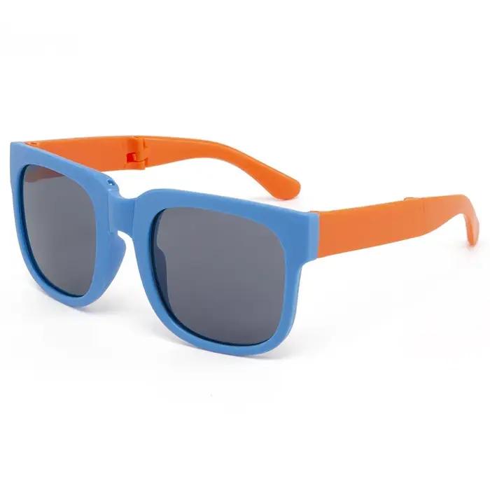 Lunettes de soleil de protection solaire en polycarbonate pour enfants styles rectangulaires multicolores occasions extérieures et spéciales