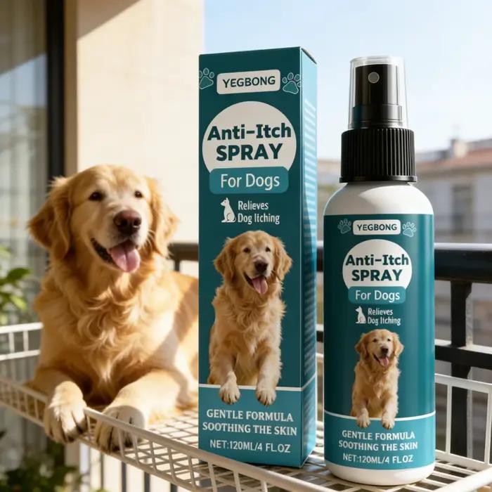 Spray YEGBONG pour Chiens et Chats Formule Douce Hydratante Longue Durée Soulagement Démangeaisons Soins Cutanés Occasions Spéciales