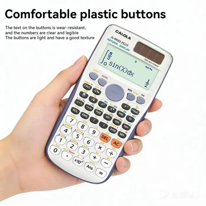 Calculatrice professionnelle de sciences informatiques adaptée à la résolution d'équations pour les examens universitaires et scolaires, fournitures de bureau