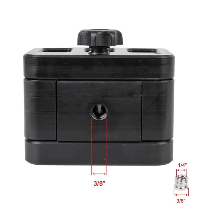 Trépied de tir de chasse, pince de tête de bâton de 65mm de large, support de pince de bipied, suppo