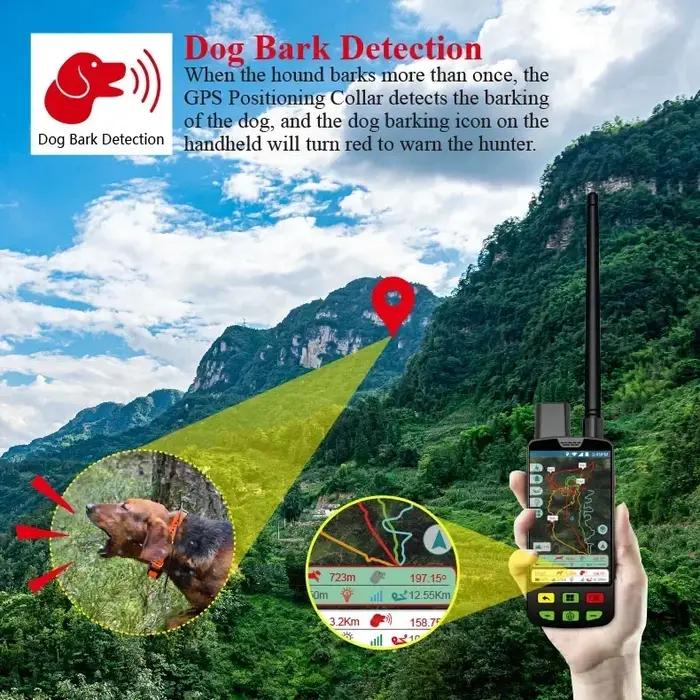 Traceur GPS Eseek pour chiens de chasse accessoire entraînement animal compagnon avec appareil portable deux colliers entrainement occassions spéciales chasse