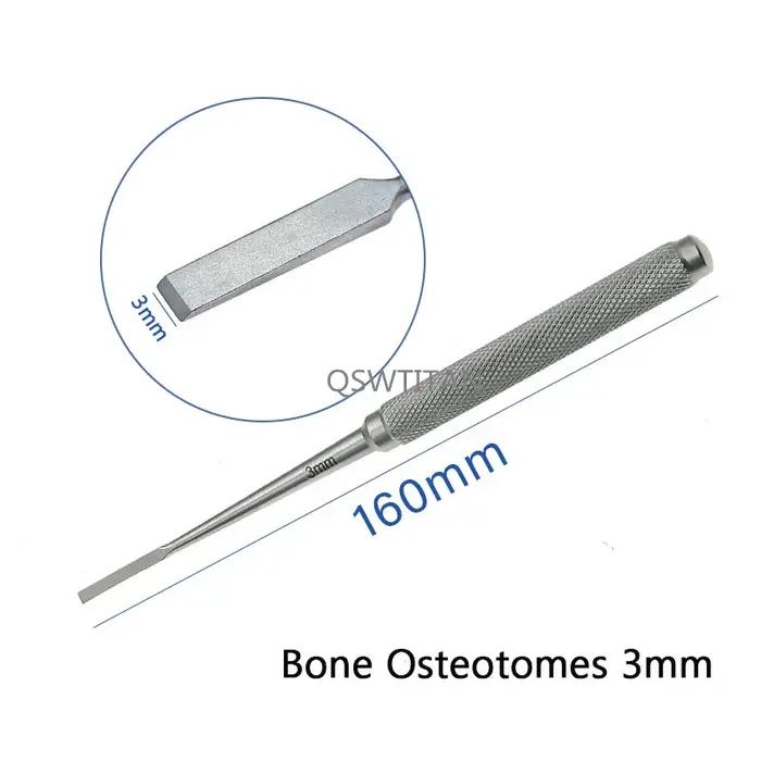 Osteotomes orthopédiques pour os, fournitures chirurgicales pour animaux de compagnie, acier inoxyda