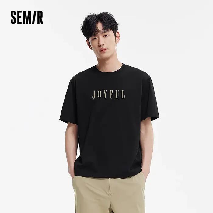 T-shirt Homme Semir 2026 – Sous-vêtement Tricoté Imprimé Col Rond – Nouveau Style Polyvalent Décontr
