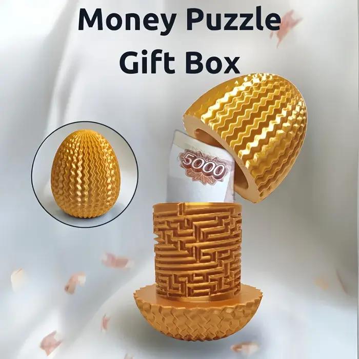 Boîte à puzzle créative en forme de labyrinthe pour argent