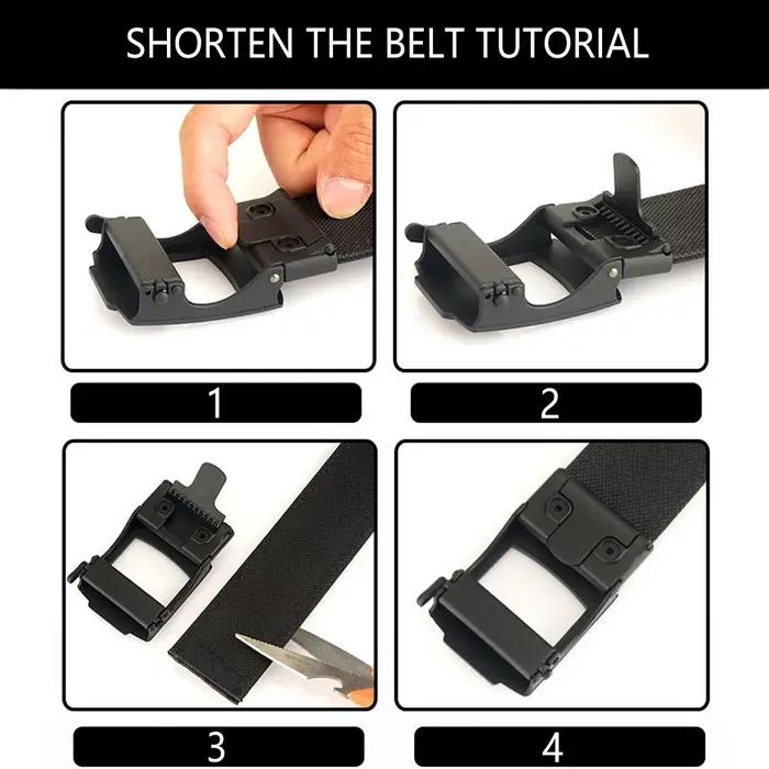 ALPTACTICS Ceinture tactique pour hommes de 4,3 cm, boucle automatique en métal, ceinture militaire
