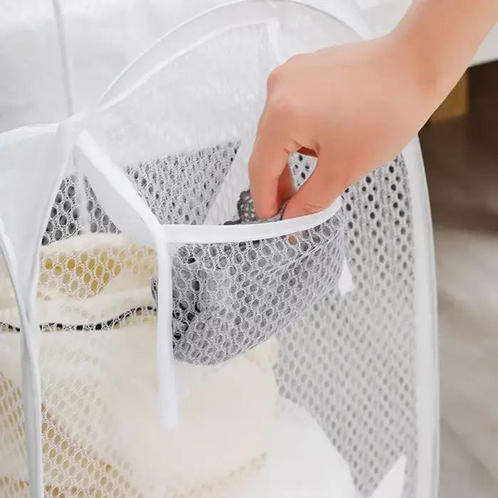 Panier à vêtements sales squelette ventilé pliable facile à ranger Portable grande capacité