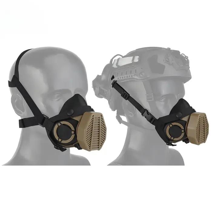 Respirateur tactique SOTR, demi-masque, filtre remplaçable, masque anti-poussière, accessoires de co