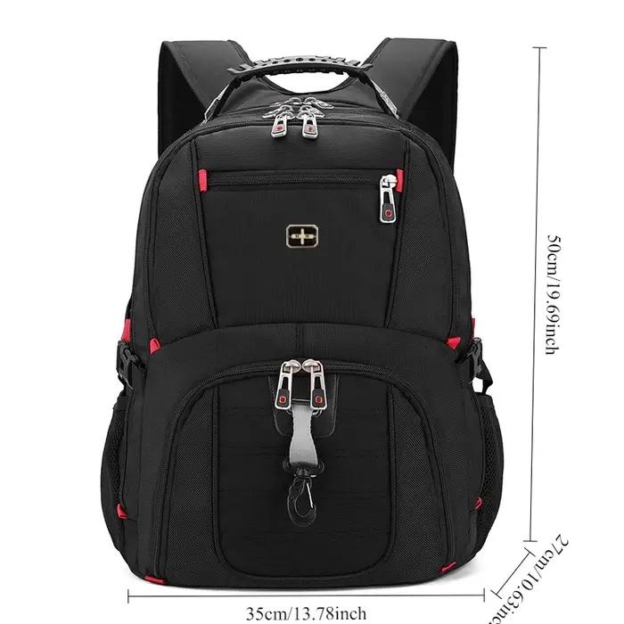 Sac à dos pour ordinateur portable en tissu Oxford imperméable de grande capacité