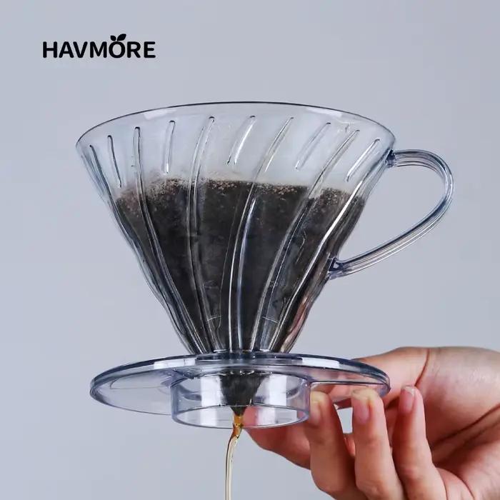 Filtre à café en résine goutteur de café réutilisable, pour verser sur le café Barista, brassage de