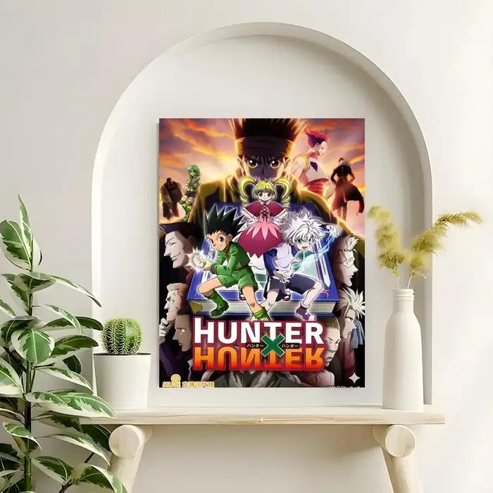 Affiche Anime Hunter X Hunter, autocollants haute définition, adaptés à la chambre à coucher, au salon, à la décoration de la maison