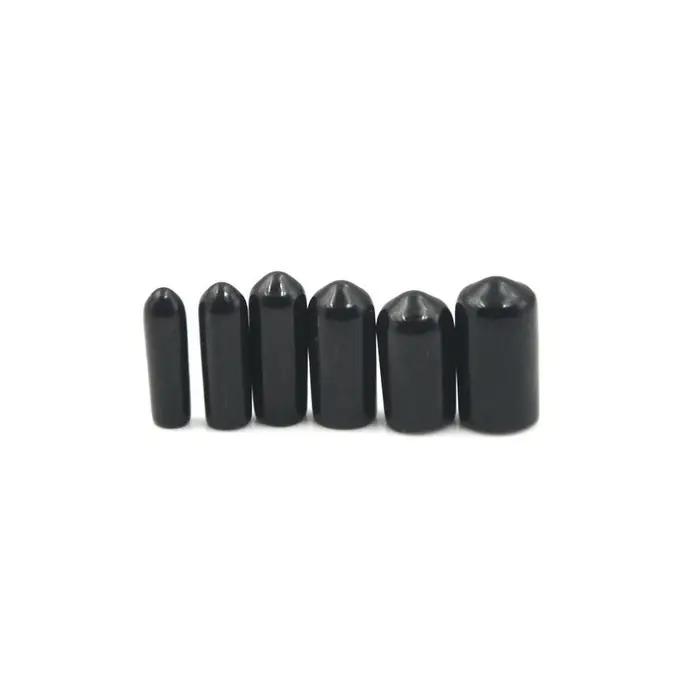 10/25/50pcs 3-25mm PVC vinyle caoutchouc embout rond bouchon fileté tuyau en acier tuyau en plastiqu