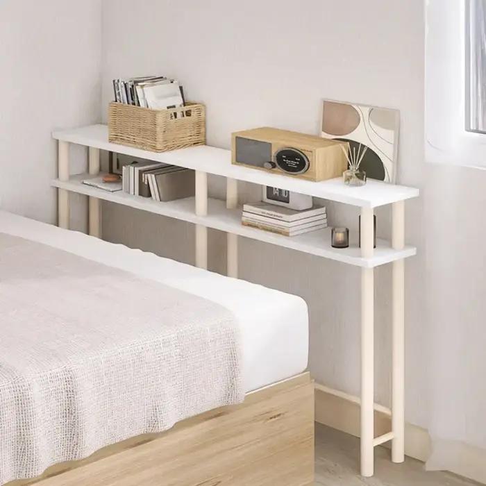 Support de rangement à coutures multifonctionnel, Table de chevet à espace étroit, petite chambre fa