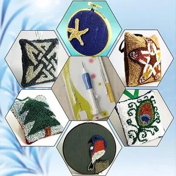 Kit d'aiguilles à poinçonner pour broderie, ensemble d'outils de couture, stylo à aiguille magique,