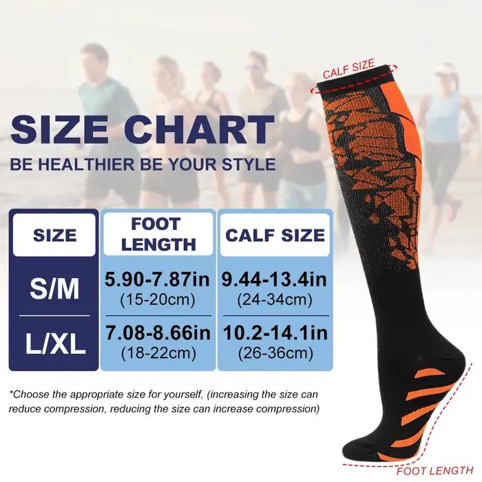 Chaussettes de compression sport soutien mollet - Circulation sanguine running chasse soins