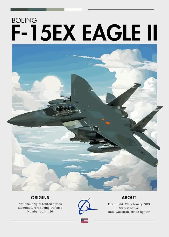 Affiche de Jet de combattants supersoniques Cool, imprimés d'avions de l'armée de l'air, peinture su