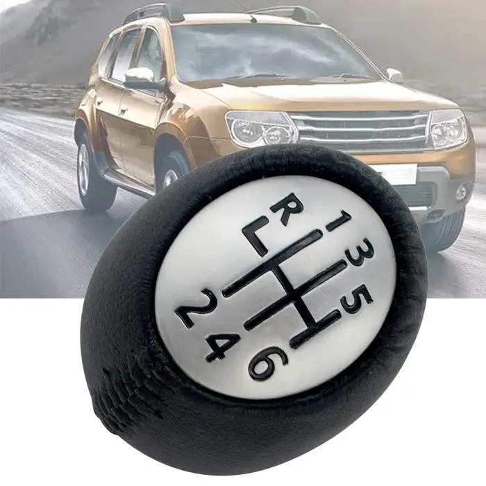Poignée de levier de vitesses 6 vitesses pour Renault Duster, remplacement en cuir PU, 2010 2011 201