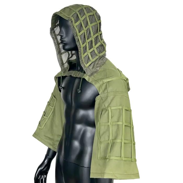 Combinaison tactique Ghillie, combinaison de camouflage de sniper, cape tactique pour les jeux CS, l