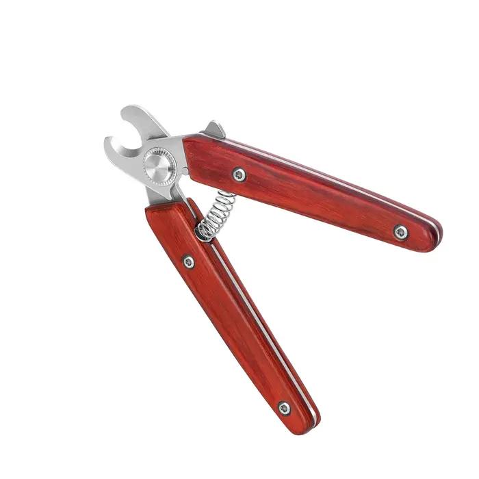 Coupe-ongles pour animaux de compagnie à manche en bois