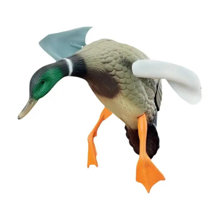 Leurre canard rotatif réaliste pour chasse : mallard avec rotation au vent pour attirer les canards sauvages