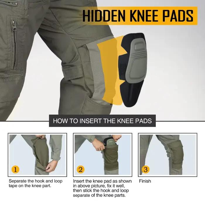 Pantalon tactique IDOGEAR Combat UFS avec genouillères intégrées pour chasse et paintball