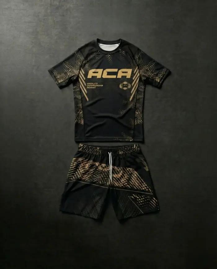 Ensemble de compression pour homme 2026 : Rashguard et short de combat