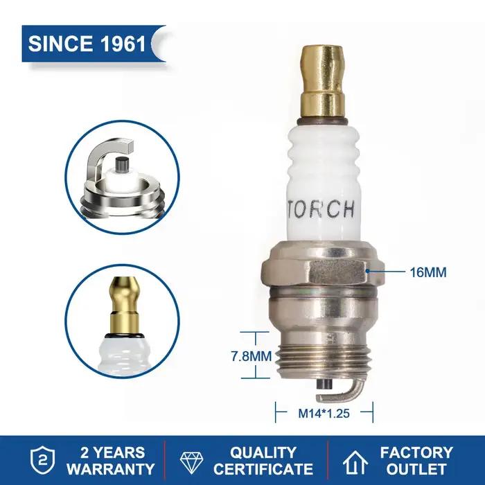 Bougie d'allumage BM6F, 2 pièces/lot, pour CS15T XST2956 HS6E CN8E DJ7J DJ8J T20M-U WA20M-U 6221 672