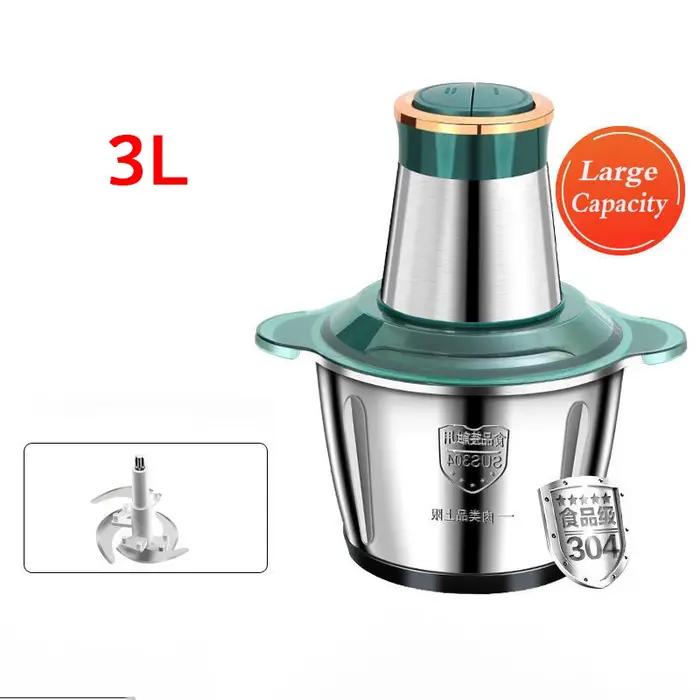 Hachoir à viande multifonctionnel robot culinaire domestique acier inoxydable pour viande fruits cacahuètes noix haricots préparation de repas occasions spéciales