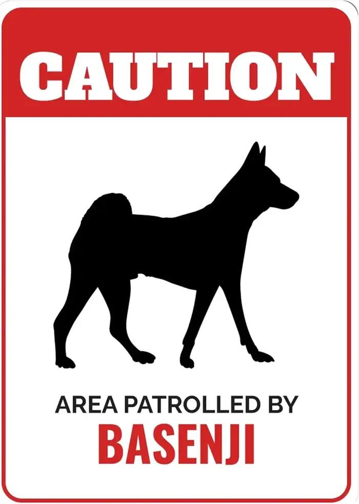 Panneau de signalisation pour chien Basenji, Décoration Basenji, Chien africain sans aboiement, Cade