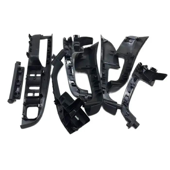 Ensemble de couvercles de poignée de porte intérieure de couleur noire, pour VW Golf 5 GTi MK5 Jetta