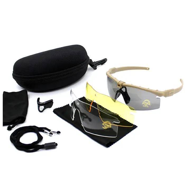 Lunettes tactiques militaire 3.0 ballistic polarisées chasse tir carabine protection outdoor complète