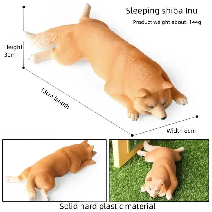 Nouvelles figurines de chiots de simulation pour collection : Shiba Inu