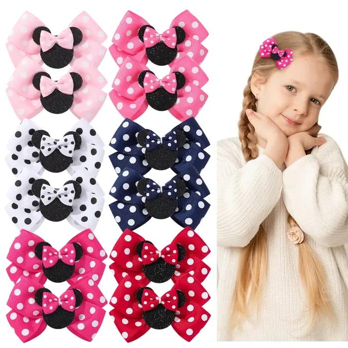 Pinces à cheveux avec nœuds mignons pour enfants, 2/4 pièces, Boutique, coiffure de dessin animé, ru