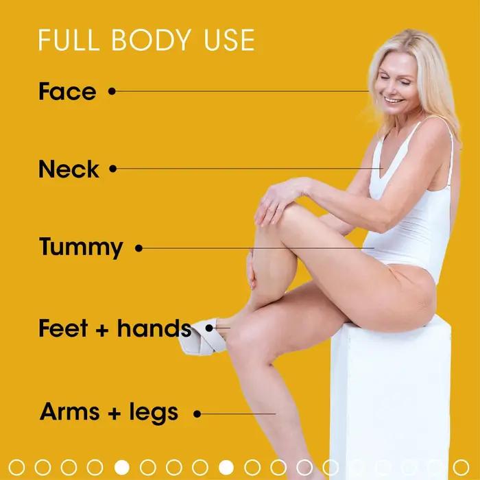 Lotion pour le corps blanchissante, acides hydroxy ALPHA + vitamine C & E, voir des résultats en 3 j