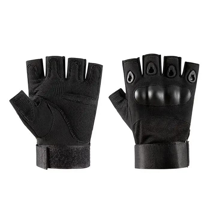 Gants tactiques mi-doigts anti-dérapants pour paintball airsoft chasse vélo hommes - Équipement de protection