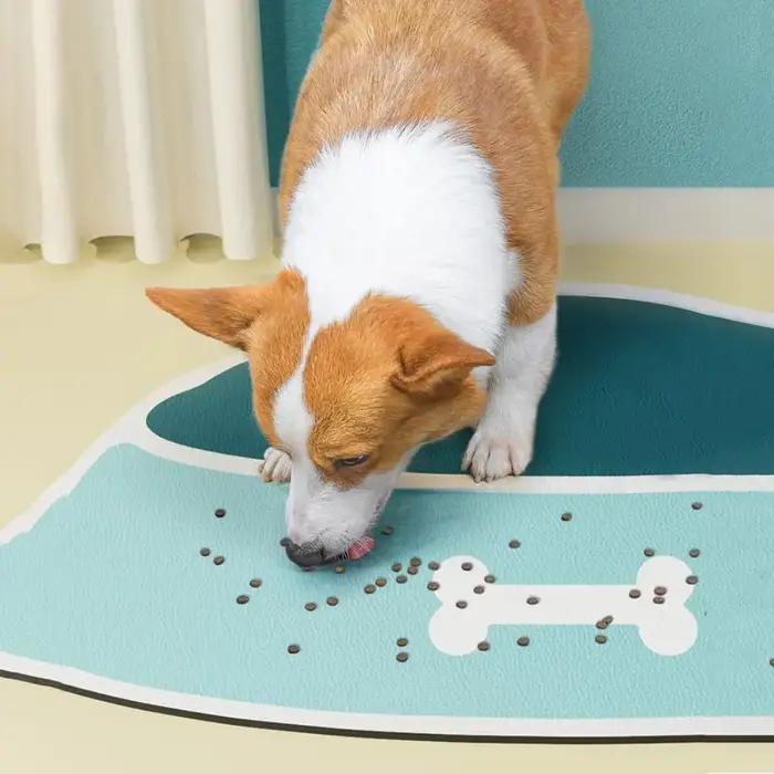 Tapis d'alimentation pour chien