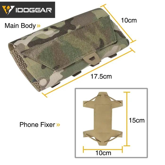 Étui téléphone tactique IDOGEAR universel avec fixation MOLLE - Poche de transport sécurisée