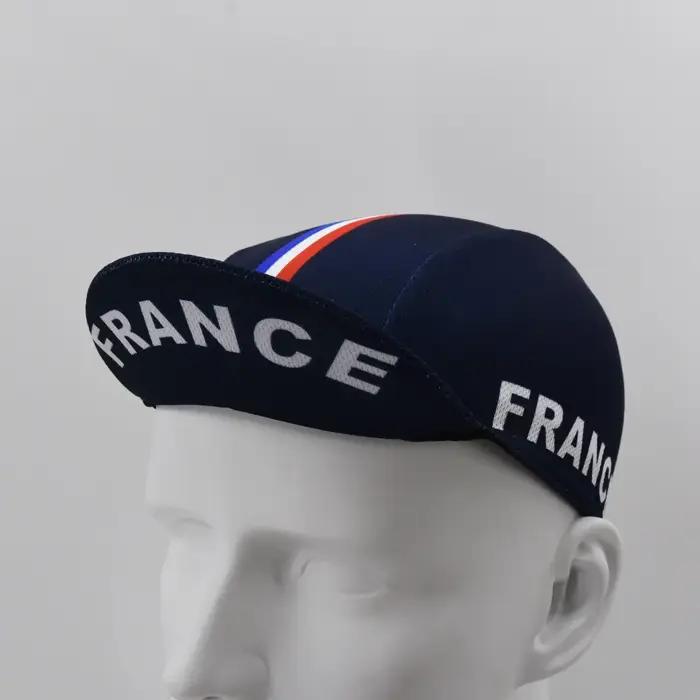Casquette de cyclisme de l'équipe de France pour hommes et femmes, chapeau de vélo de route, vêtements de sauna