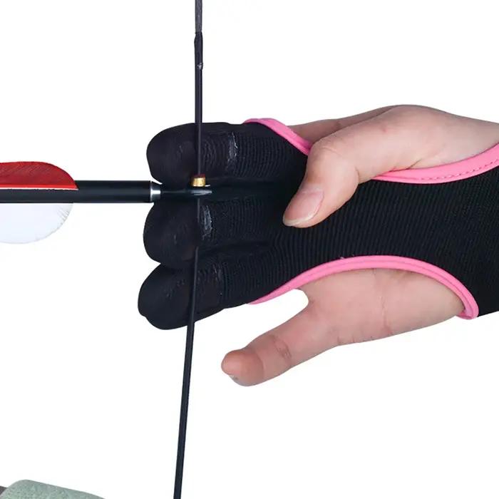 Gants de protection 3 doigts pour tir à l'arc et chasse - Accessoire de protection essentiel