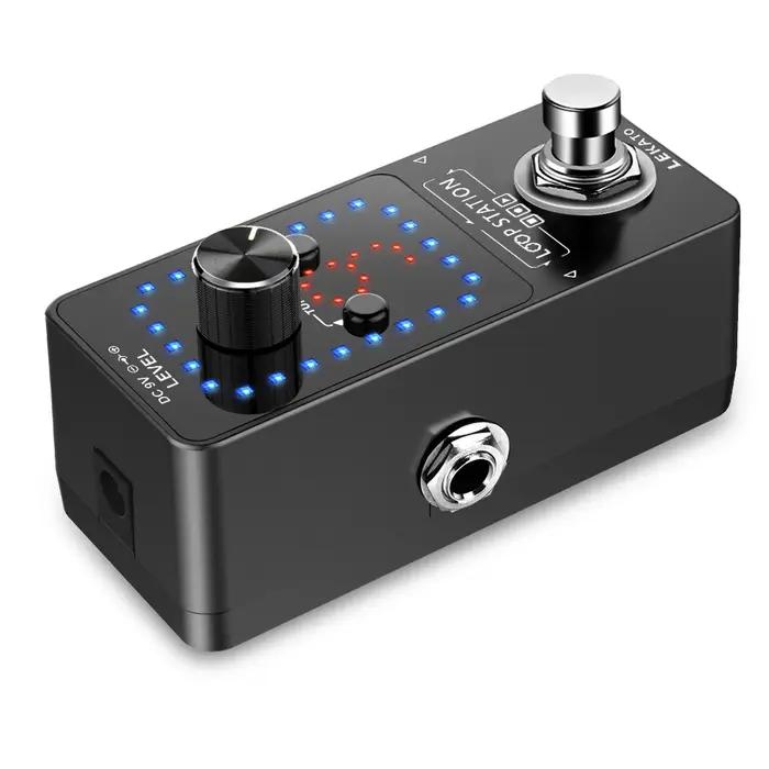 Pédale de guitare Looper Lekato avec 9 boucles d'enregistrement pour guitaristes professionnels et amateurs occasions spéciales演奏器Looper效果器踏板适合吉他手创作音乐