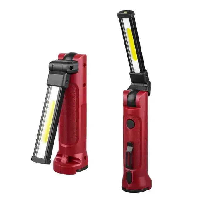 Lampe de Travail COB Pliable à 180 ° Rechargeable par USB, Projecteur de Réparation d'Urgence Portab